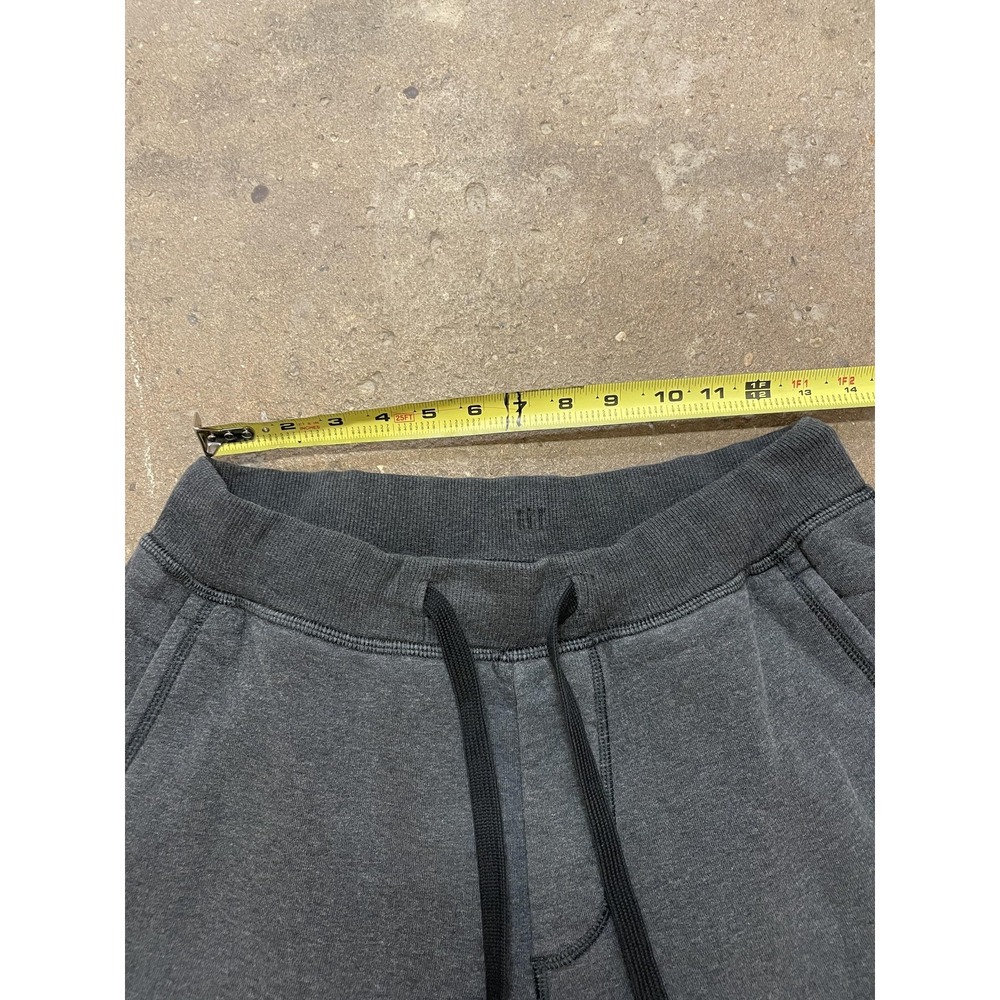 Lululemon Sweatpants Mens Medium Charcoal Gray Fleece Lined Drawstring Open Hem - Picture 14 of 16